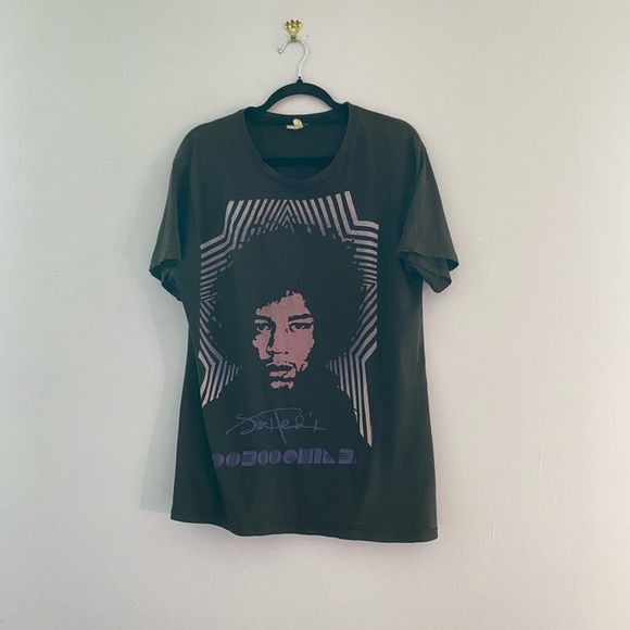 Vintage Jimi Hendrix Crewneck T-Shirt Voodoo Child Rock T Band Tee - Picture 5 of 5
